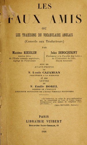 Les faux amis by Maxime Koessler cover