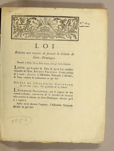 Loi relative aux moyens de secourir la colonie de Saint-Domingue