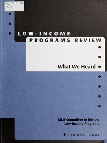 Low-income programs review