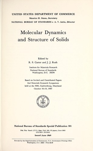 Molecular dynamics and structure of solids