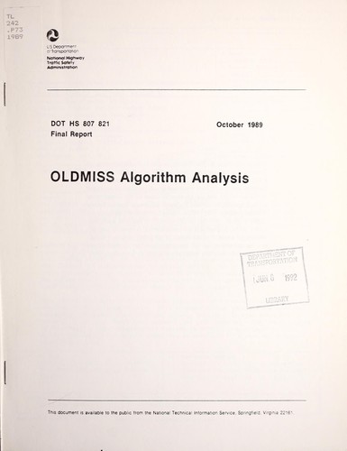 OLDMISS algorithm analysis