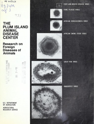 The Plum Island Animal Disease Laboratory by United States. Agricultural Research Service. Animal Disease and Parasite Research Division cover