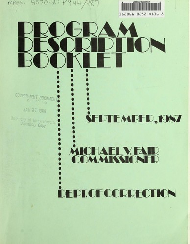 Program description booklet