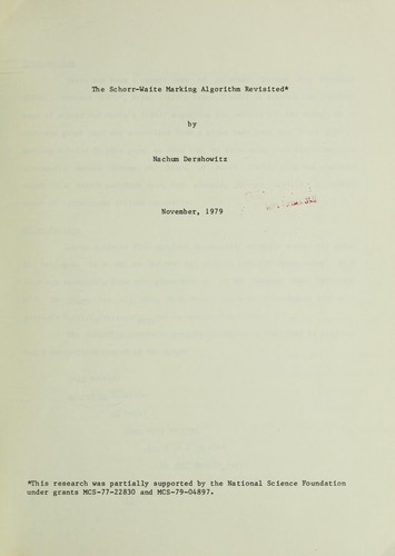 The Schorr-Waite marking algorithm revisited