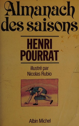 Almanach des saisons by Henri Pourrat cover