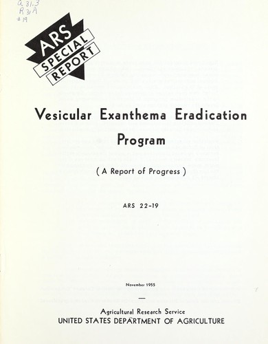 Vesicular exanthema eradication program