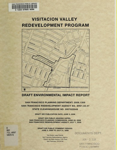 Visitacion Valley redevelopment program