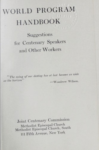 World program handbook