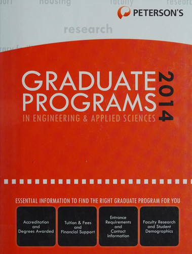 Peterson's graduate programs in engineering & applied sciences 2014 by Peterson's (Firm) cover