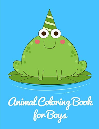 Animal Coloring Book for Boys by J.K. Mimo cover