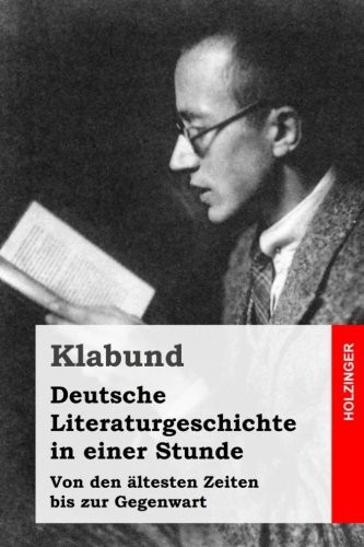 Deutsche Literaturgeschichte in einer Stunde by Klabund cover