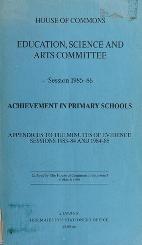 Achievement in primary schools