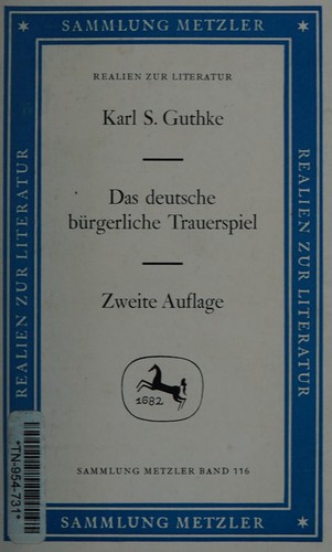 Das deutschebürgerliche Trauerspiel by Karl S. Guthke cover