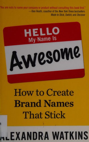 Hello, my name is awesome by Alexandra Watkins cover