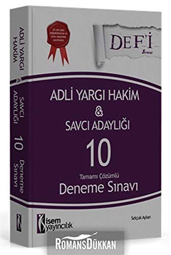 Isem Yayinlari Defi Adli Yargi Hakim ve Savci Adayligi Tamami Cozumlu 10 Deneme Sinavi 2016