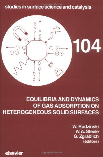 Equilibria and dynamics of gas adsorption on heterogeneous solid surfaces
