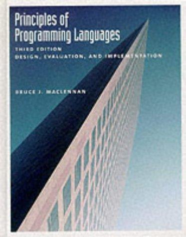Principles of programming languages