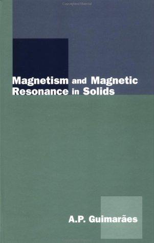 Magnetism and magnetic resonance in solids