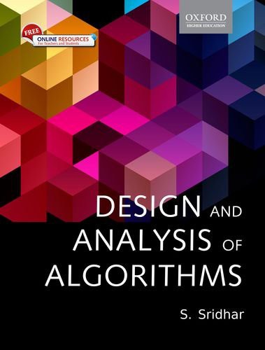 Design and Analysis of Algorithms, 1/e by SRIDHAR cover
