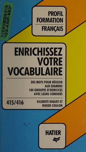Enrichissez votre vocabulaire