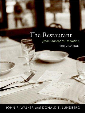 The restaurant by Walker, John R., John R. Walker, Donald E. Lundberg cover