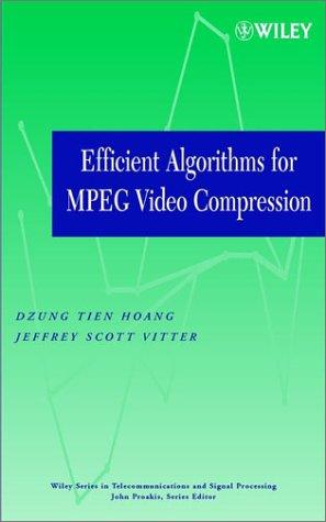 Efficient algorithms for MPEG video compression
