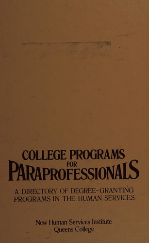 College programs for paraprofessionals