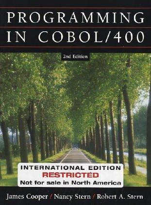 Structured Cobol Programming for the As/400