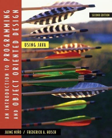 An introduction to programming and object-oriented design using JAVA