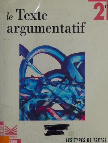 Le texte argumentatif by Alain Sebbah cover