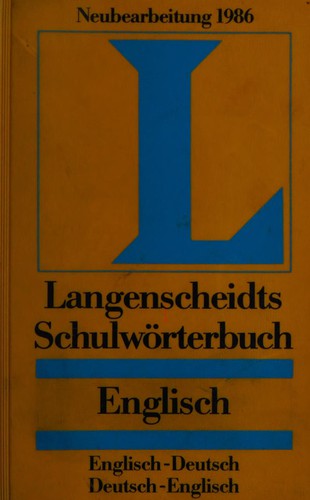 Langenscheidts Schulwörterbuch Englisch by Holger Freese cover
