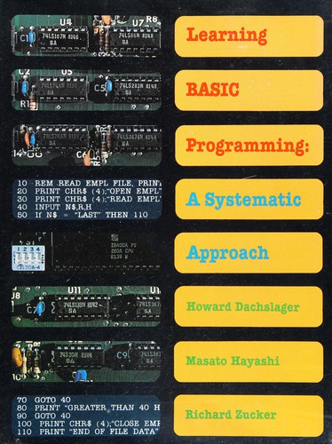 Learning BASIC programming by Howard Dachslager cover