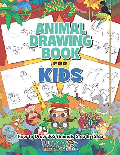 The Animal Drawing Book for Kids by Woo! Jr. Kids cover