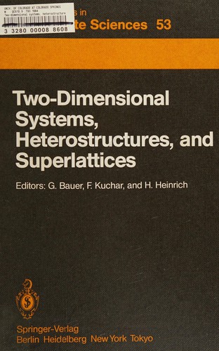 Two-dimensional systems, heterostructures, and superlattices