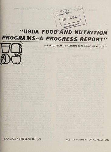 USDA food and nutrition programs