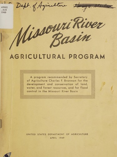 Missouri River Basin agricultural program
