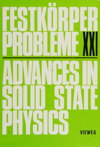 Advances in Solid State Physics/Festkorper-Probleme