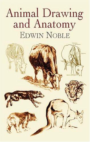 Animal drawing and anatomy by Edwin Noble cover
