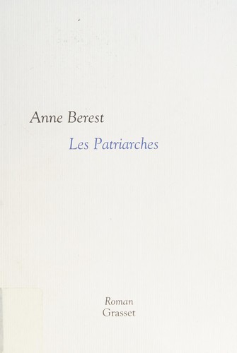 Les patriarches by Anne Berest cover