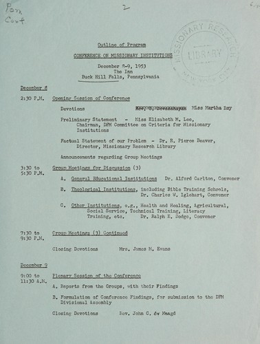 [Program and list of attendees]