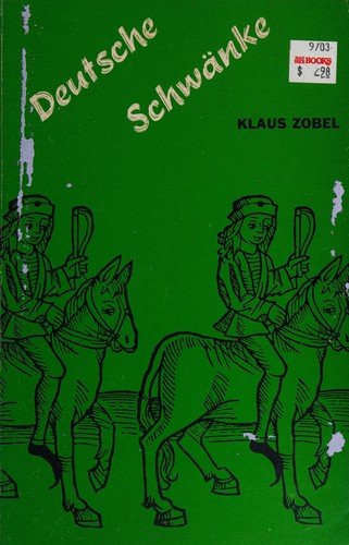 Deutsche Schwänke by Klaus Zobel cover