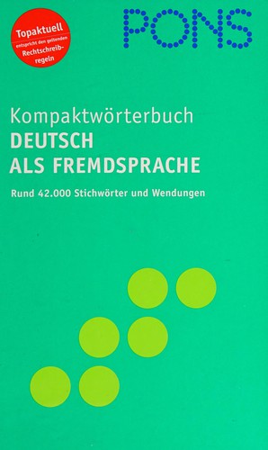 PONS Kompaktwörterbuch Deutsch als Fremdsprache by Andreas Cyffka cover