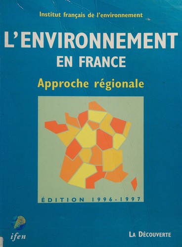 L'Environnement en France by Institut français de l'environnement cover