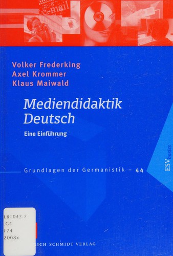 Mediendidaktik Deutsch by Volker Frederking cover