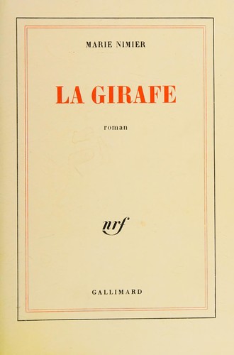 La girafe by Marie Nimier cover