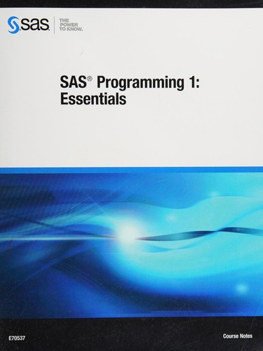 SAS® programming 1