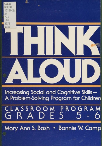 Think aloud by Mary Ann S. Bash, Bonnie W. Camp cover