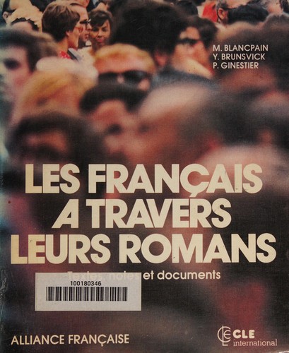 Les Francais a Travers Leurs Romans by Yves Brunsvick cover