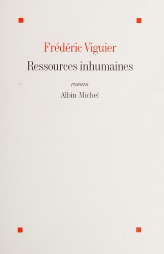 Ressources inhumaines by Frédéric Viguier cover