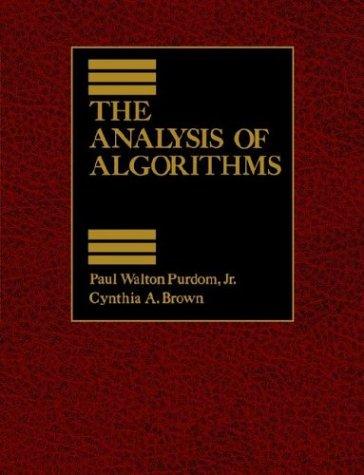 Analysis of Algorithms